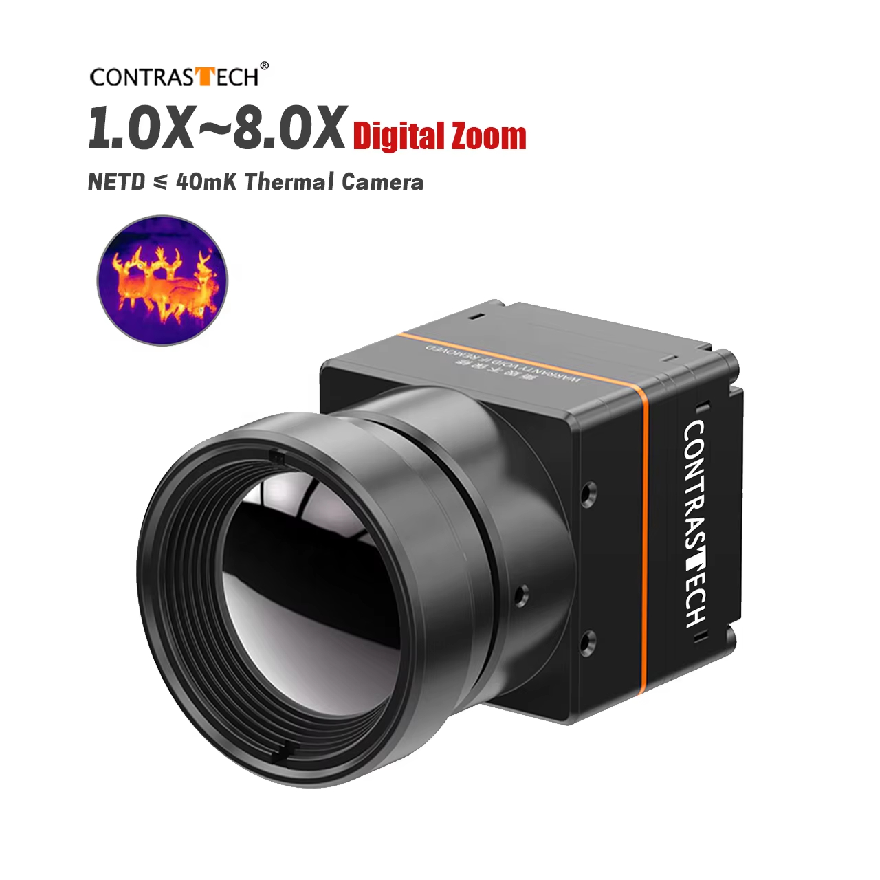 Drone Camera Thermal - 1-8X Digital Zoom 640x512 Thermal Camera