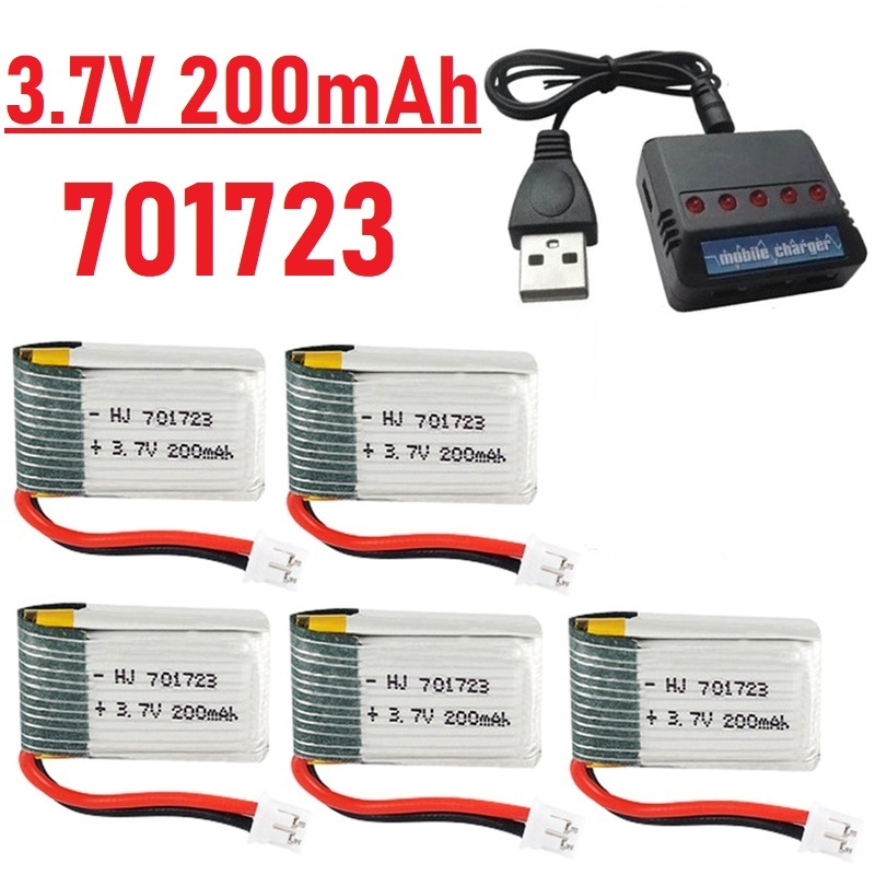 Eachine Drone E010 - Nâng Cấp 3.7V 200MAh Pin Sạc